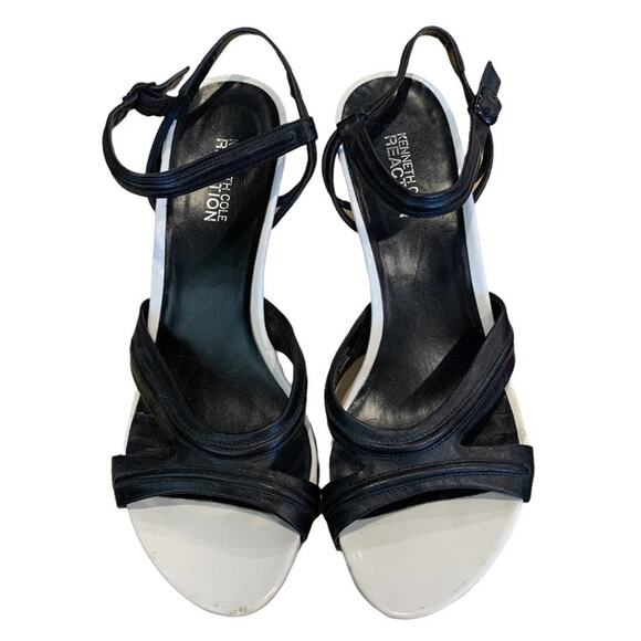 Kenneth Cole reaction Yes Code LE shoes kitten heel leather uppers size 7 - Picture 5 of 7